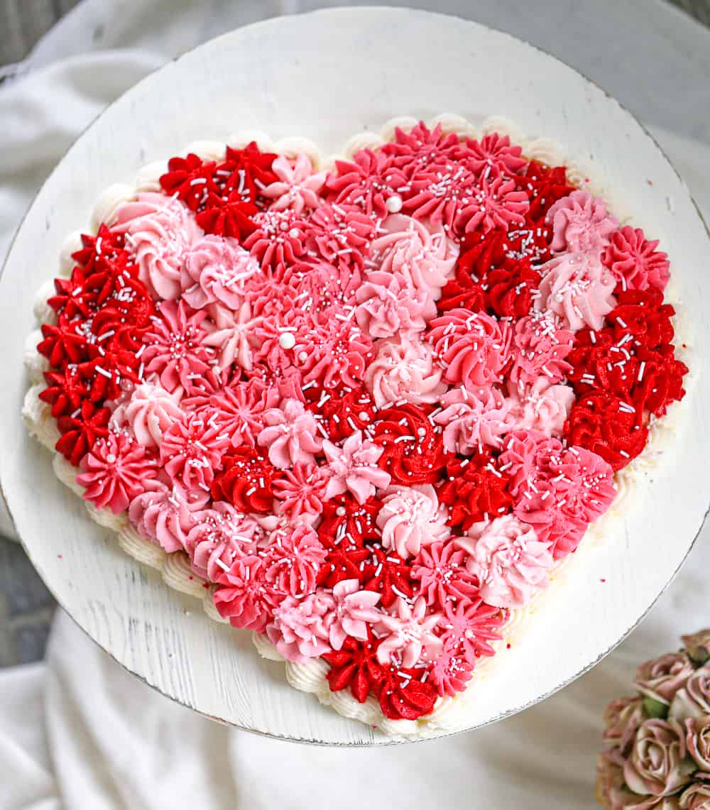Heart Decorated Cake