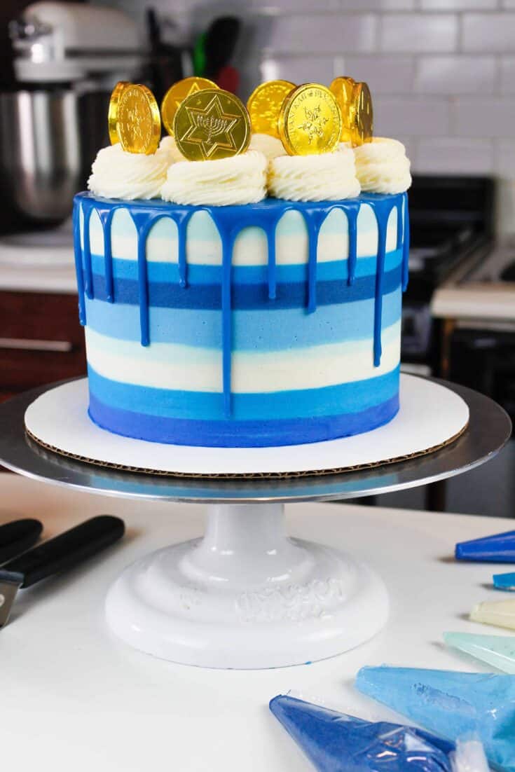 Blue Decorated Cake