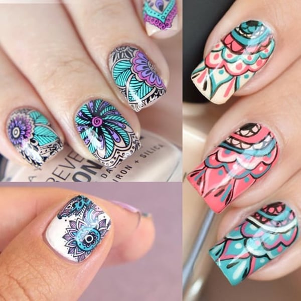 Ethnic Decorated Nail