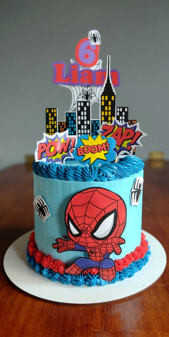 Spider Man Decorated Cake