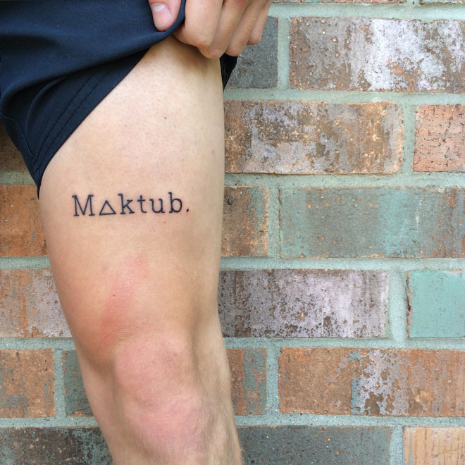 Tatuagem Maktub