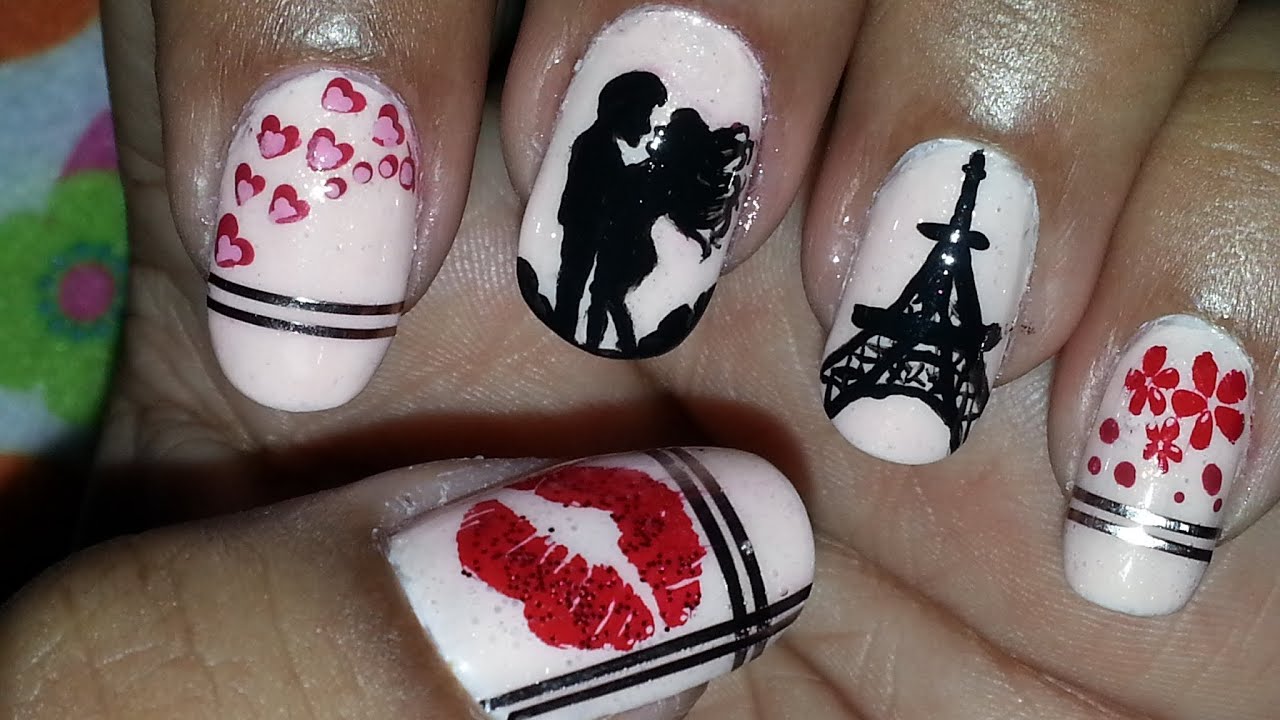 Paris Decorated Nail