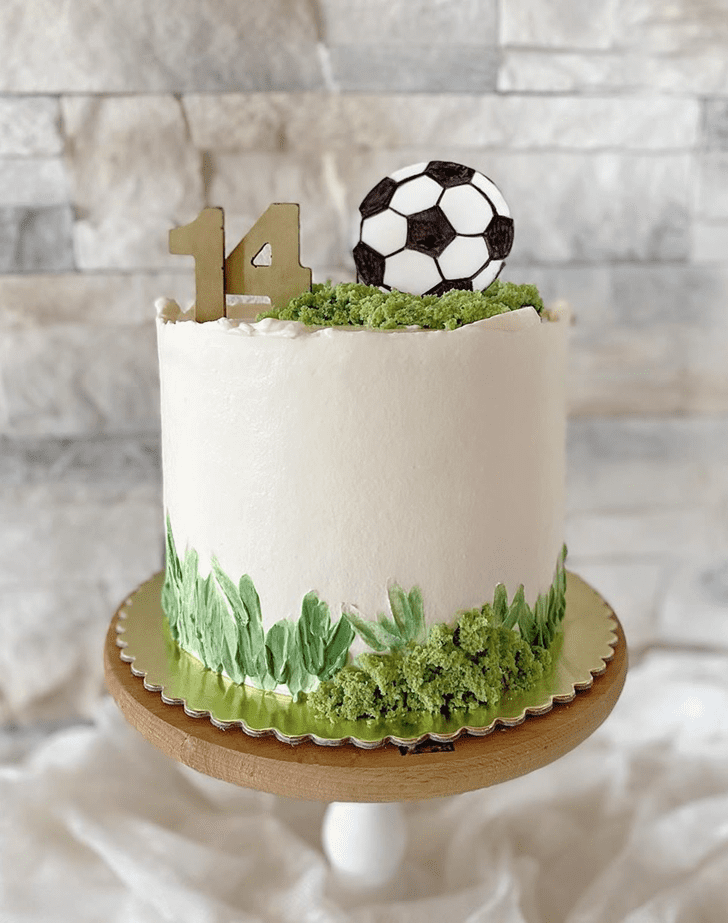 Decorated Football Cake