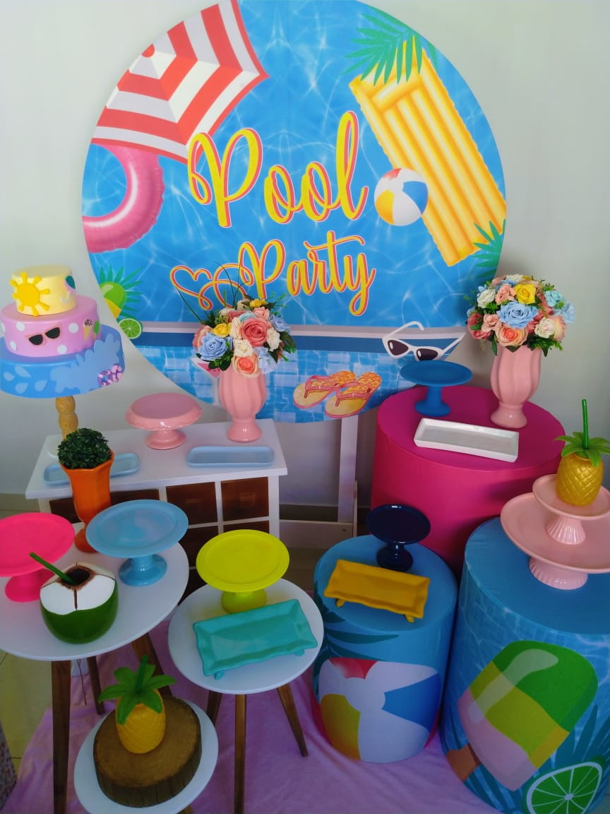 Decoracao Pool Party Simples