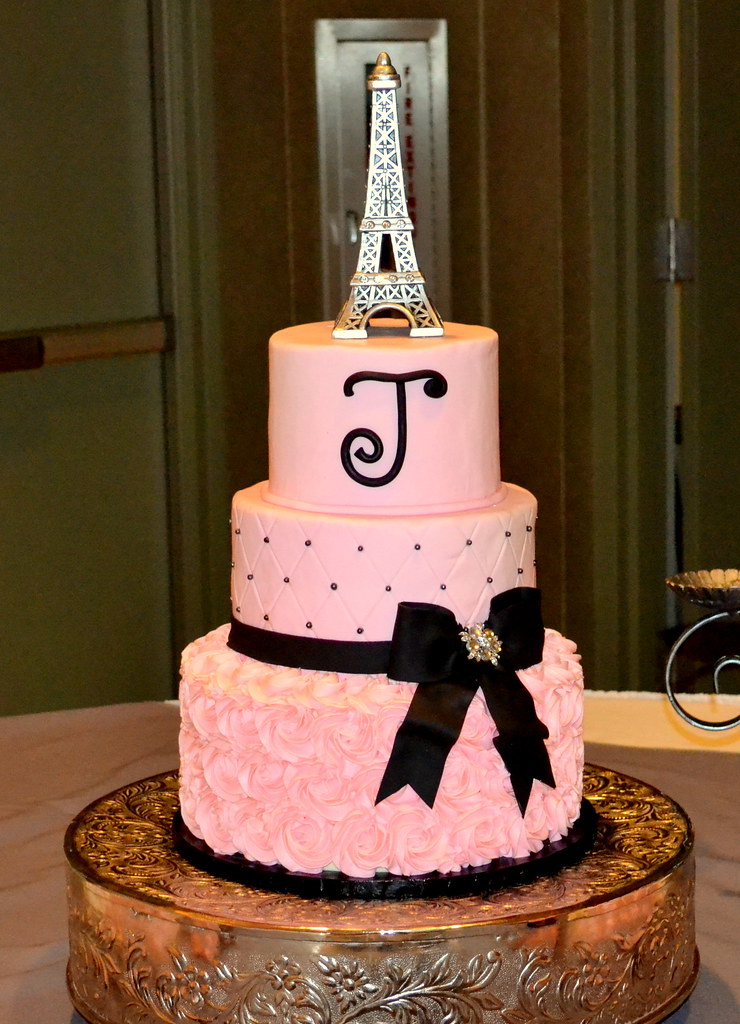 Paris decorated cake