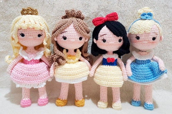 Modelos de Bonecas De Amigurumi Princesas