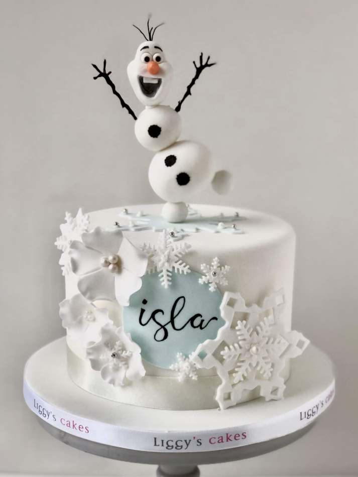Olaf Decorated Cake