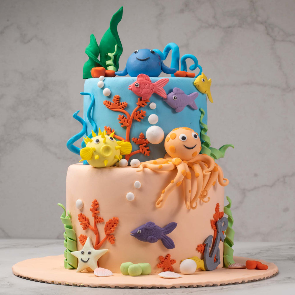 Ocean Decorated Cake