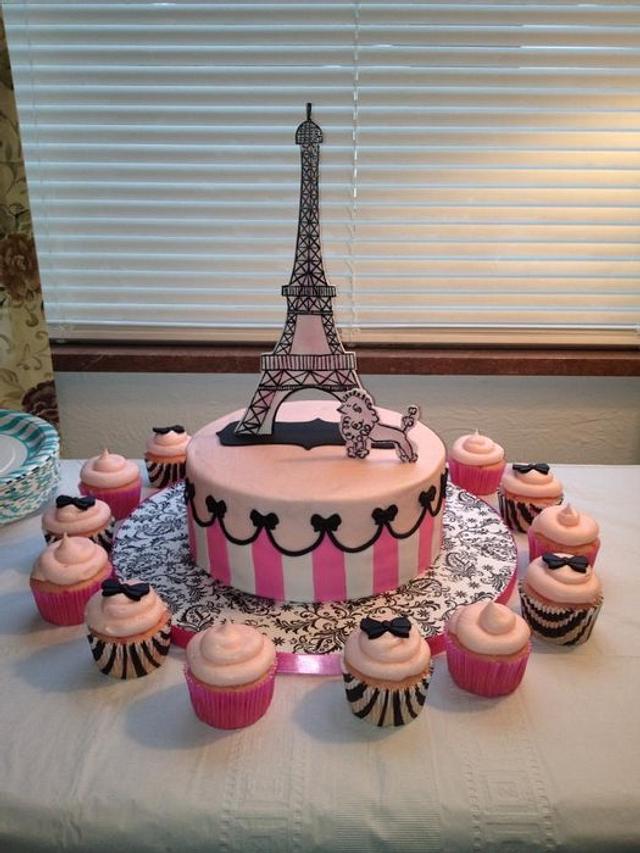 Paris decorated cake