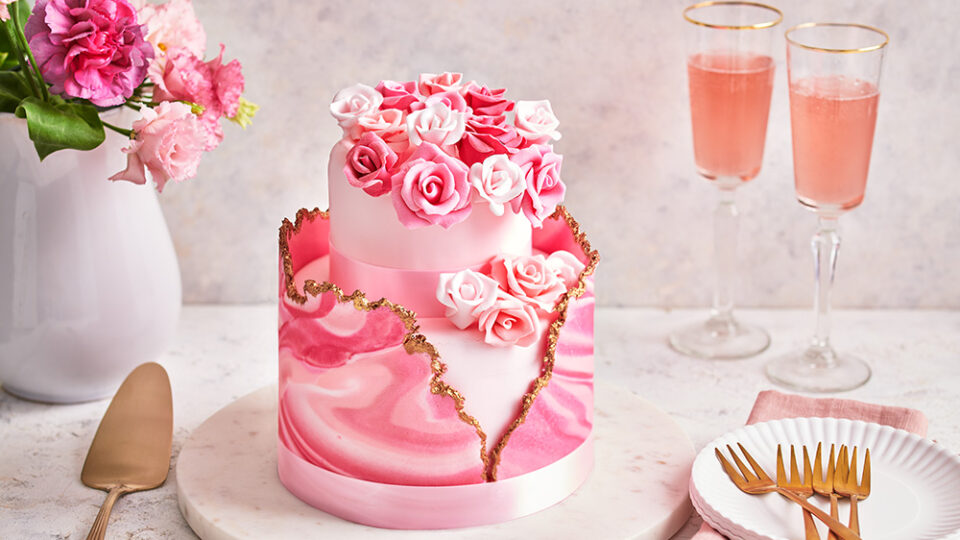 Pink Decorated Cake
