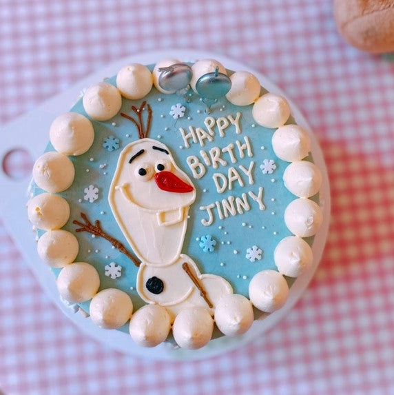 Olaf Decorated Cake