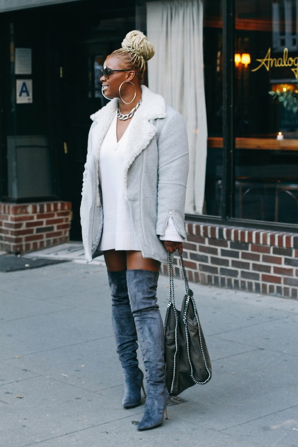 Fashion Look with suede boots