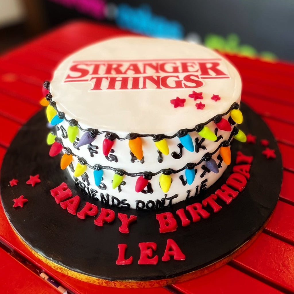 Stranger Things Decorated Cake