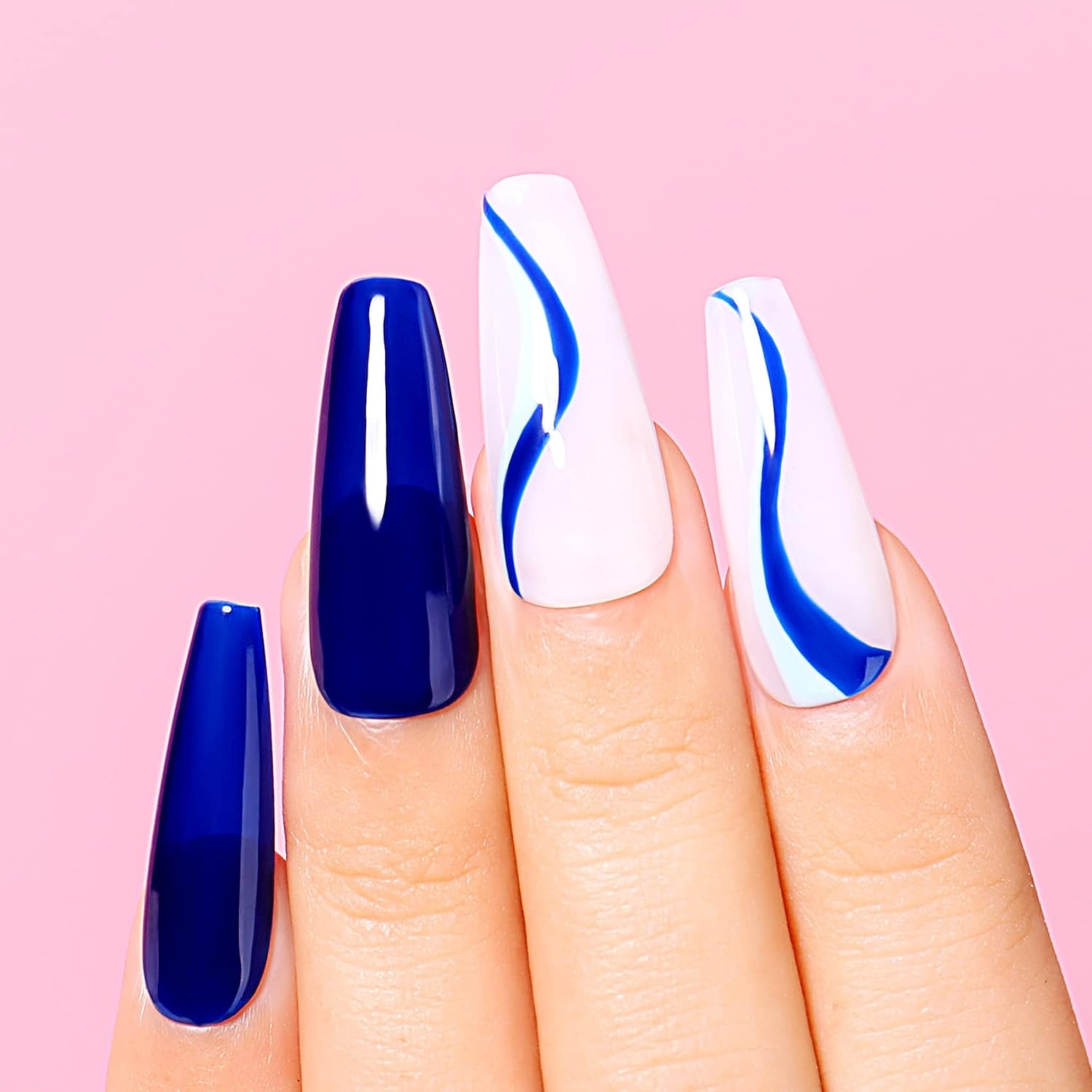 Blue Gel Nails