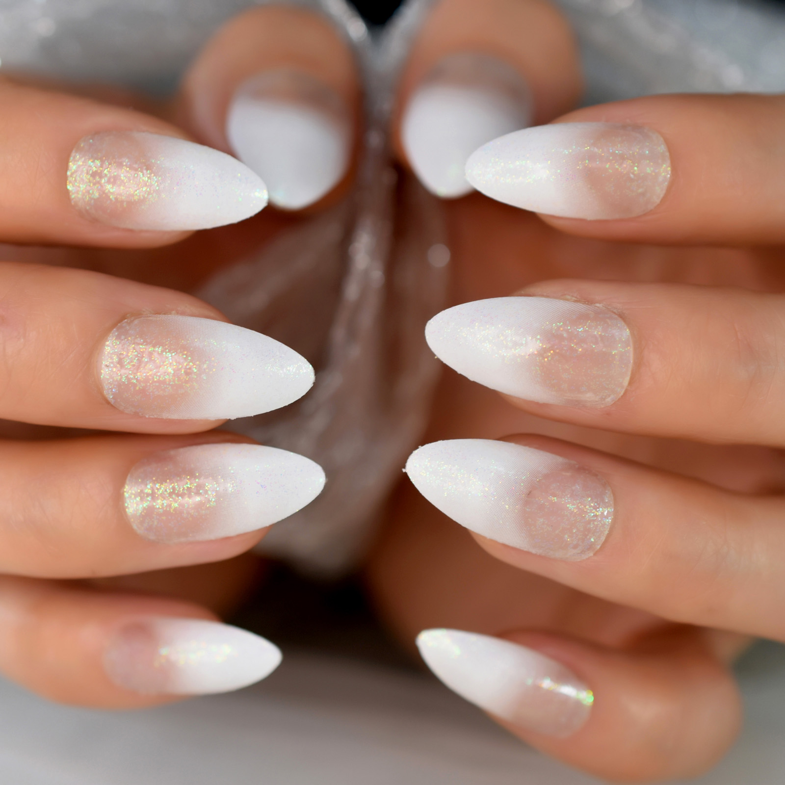 Decorated Almond Nails