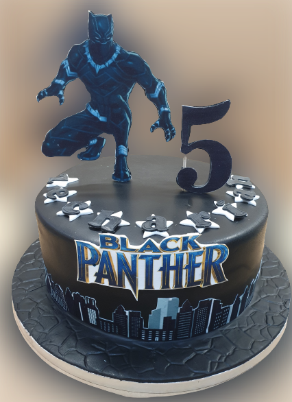 black panther cake
