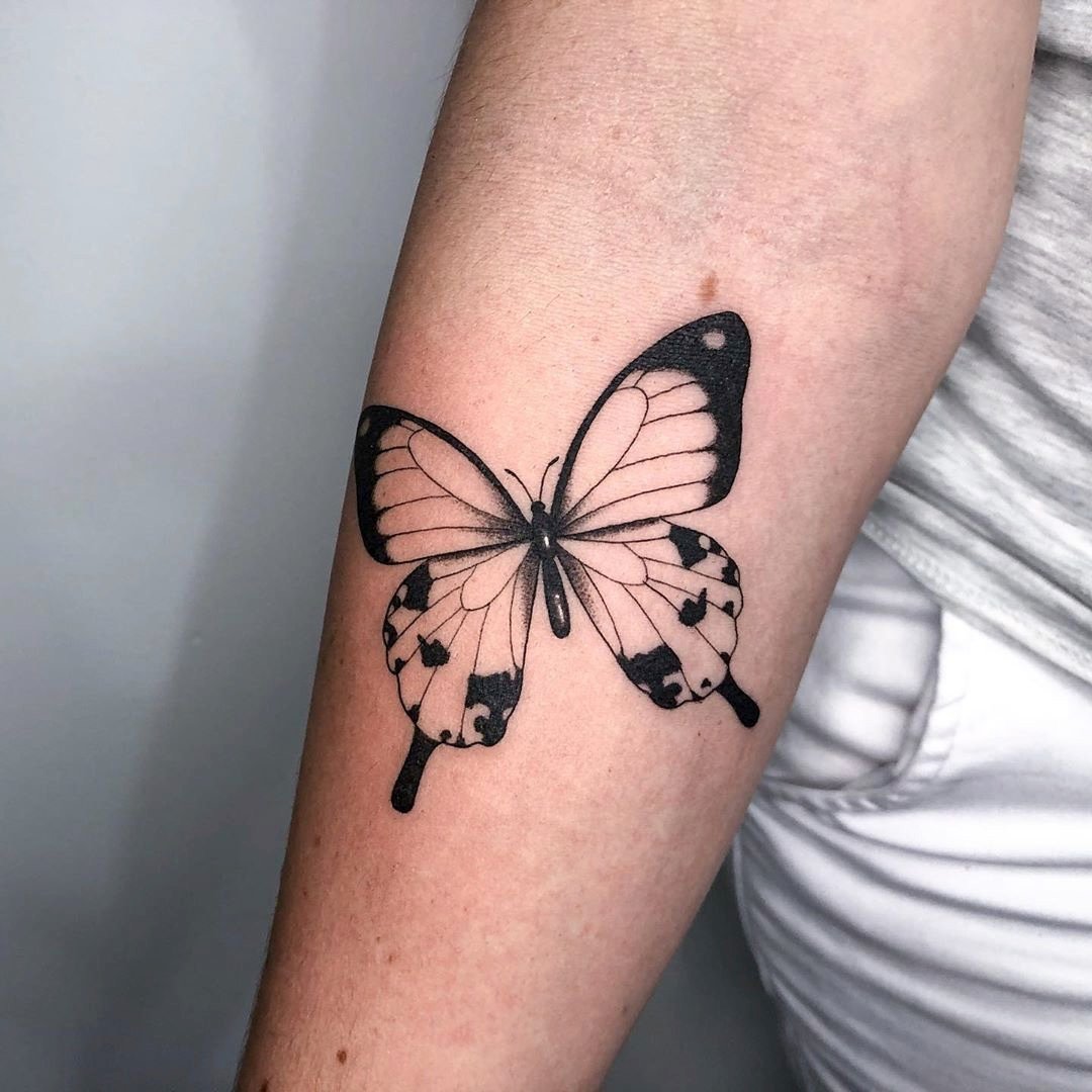 32 melhor ideia de Tatuagem de borboleta colorida