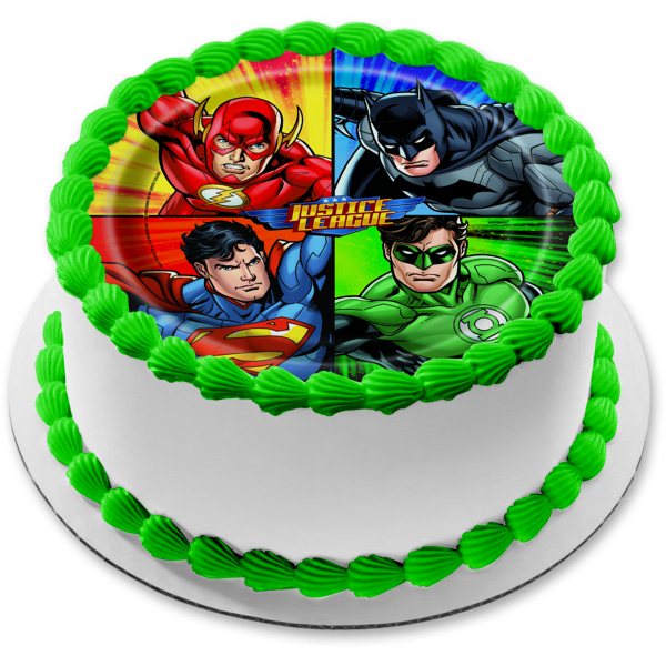 Justice League Decorated Cake