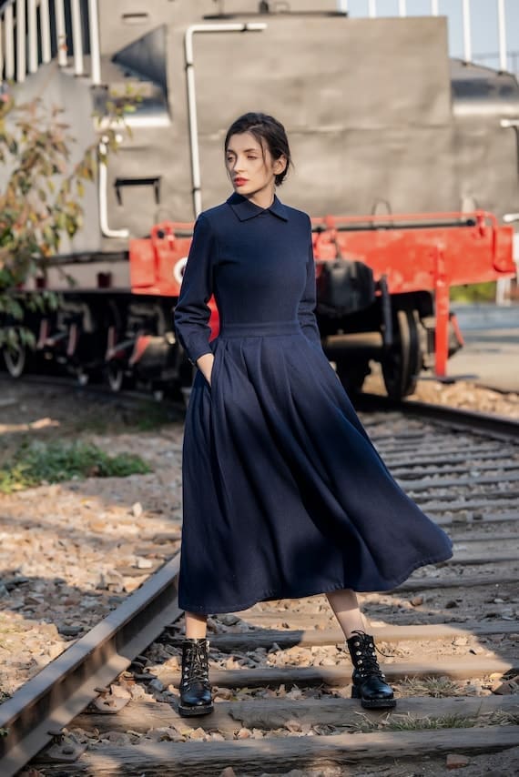 Fashion Look with Long sleeve dress