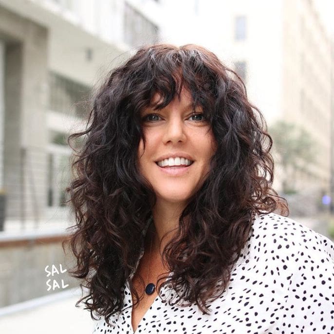 Layered Cut for Curly Hair