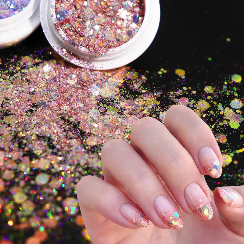 Glitter Decorated Nail