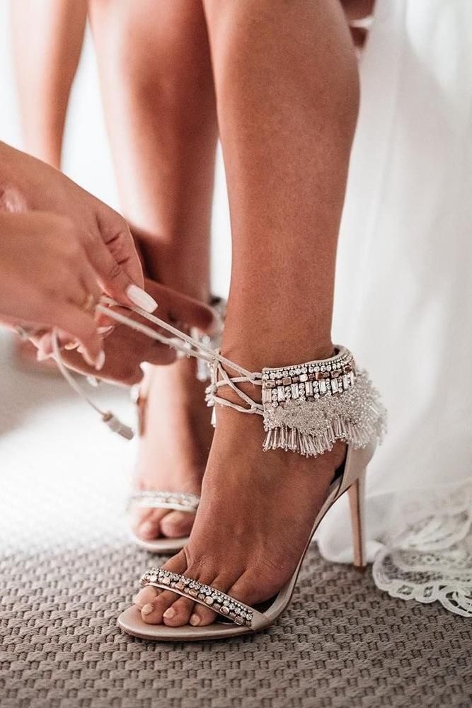 Fashion Look with bridal shoes