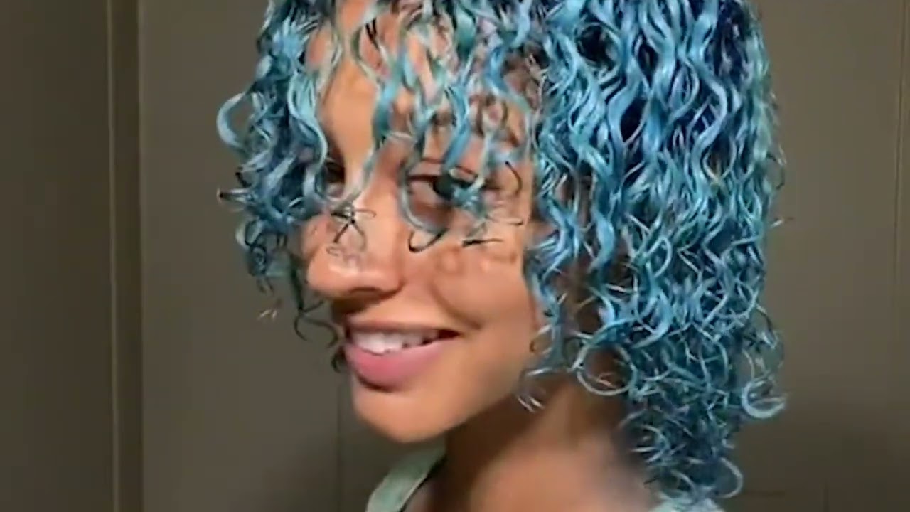 Blue Curly Hair