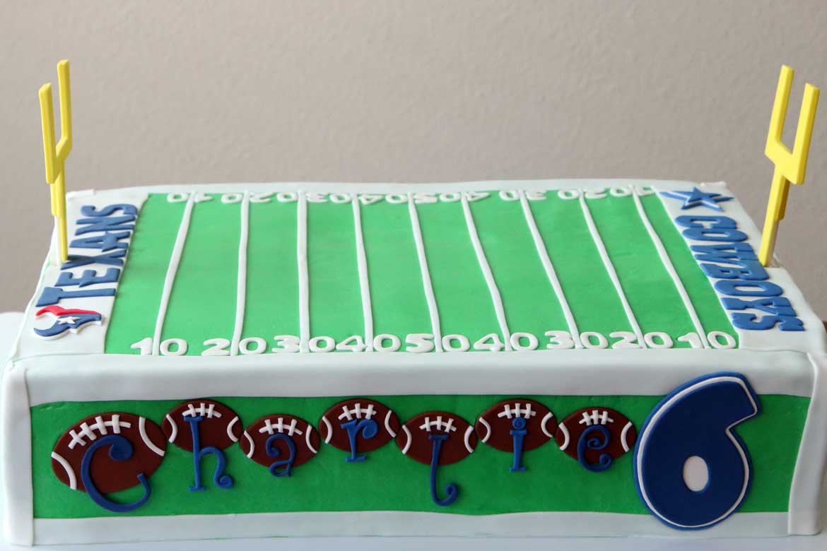 Football Field Decorated Cake