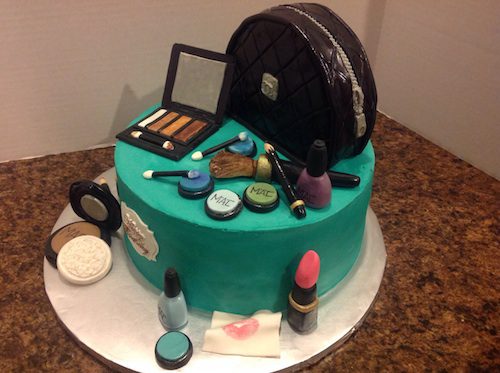 Make Up Decorated Cake