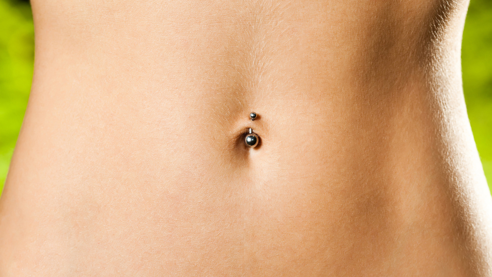 Belly button piercing