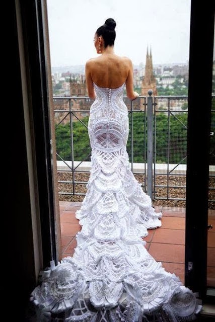 Vestido De Noiva Em Crochê