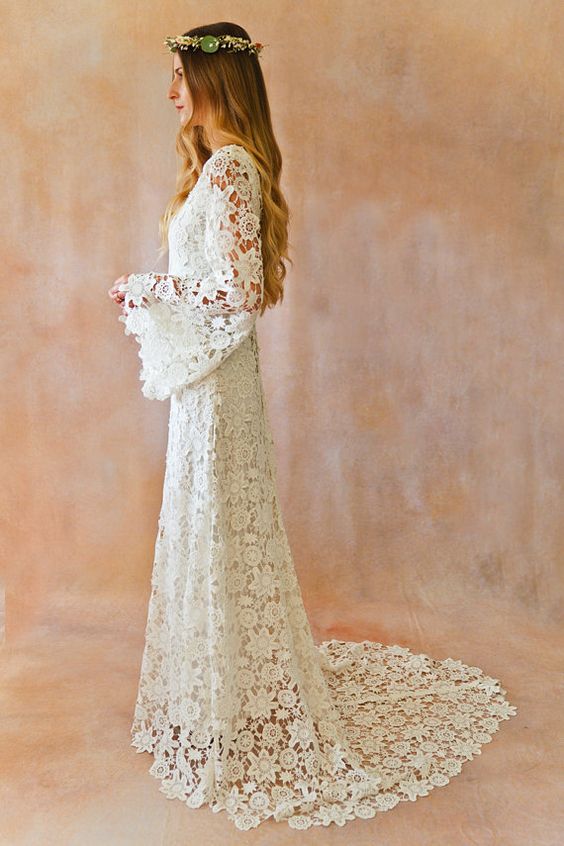 Vestido De Noiva Em Crochê