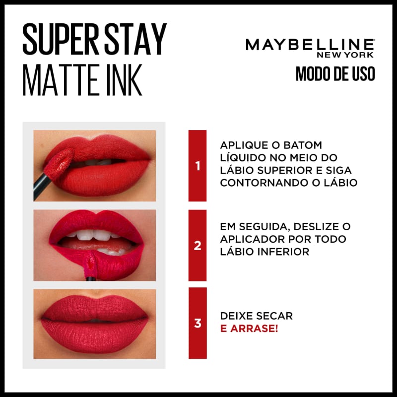 Maybelline Superstay Matte Ink 20 Pioneer - Batom Líquido Longa Duração 5ml