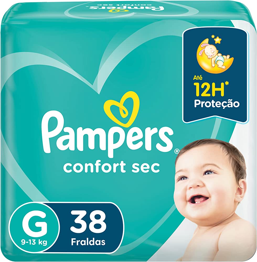 Fralda Pampers Confort Sec G 38 unidades | Amazon.com.br