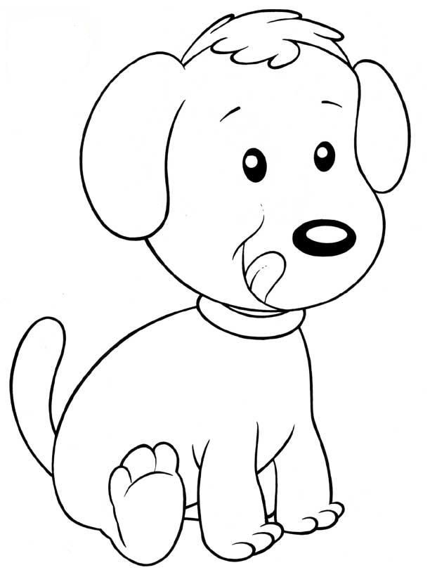 Desenho de Cachorro para Colorir