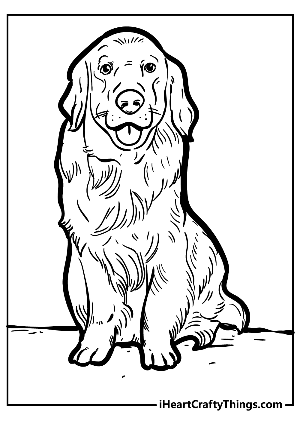 Dog Coloring Page