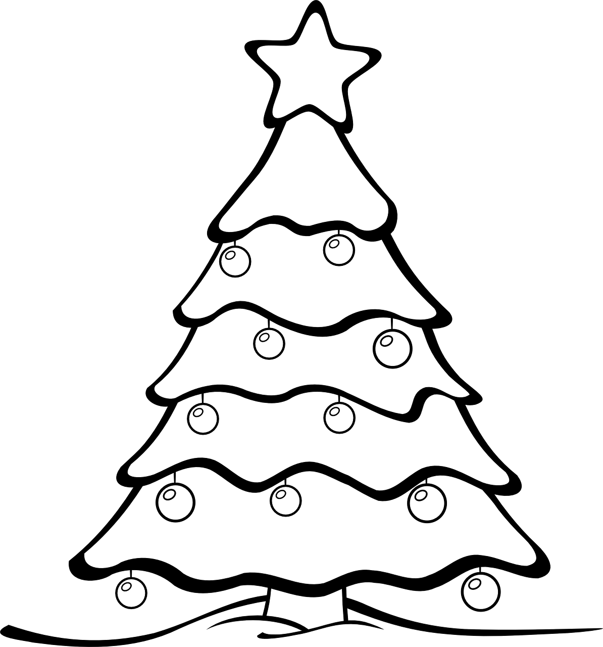 Christmas Tree to Color