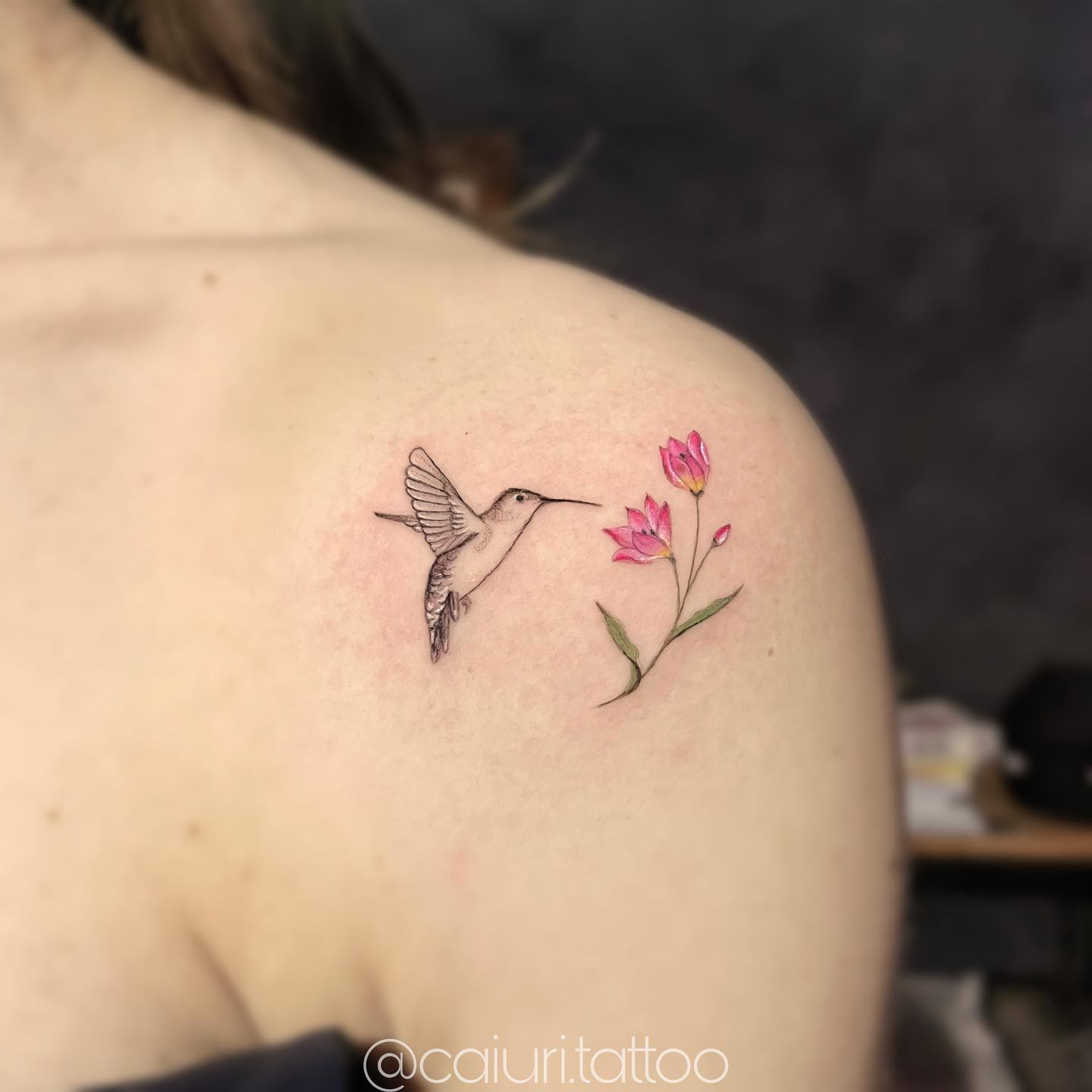 Tatuagem de Beija Flor