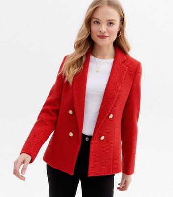 Look With Red Blazer