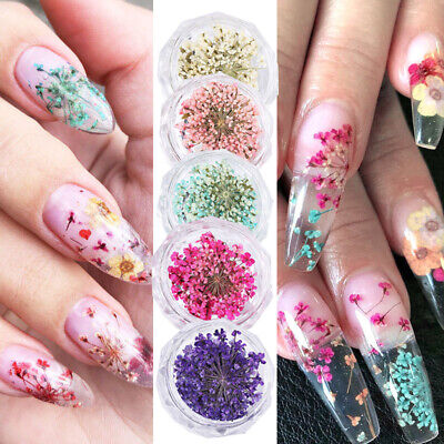Flower Decorated Nails