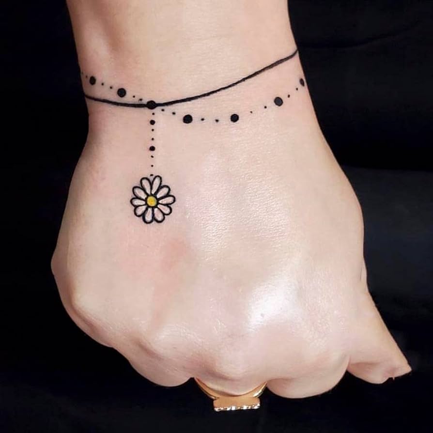 female bracelet tattoo