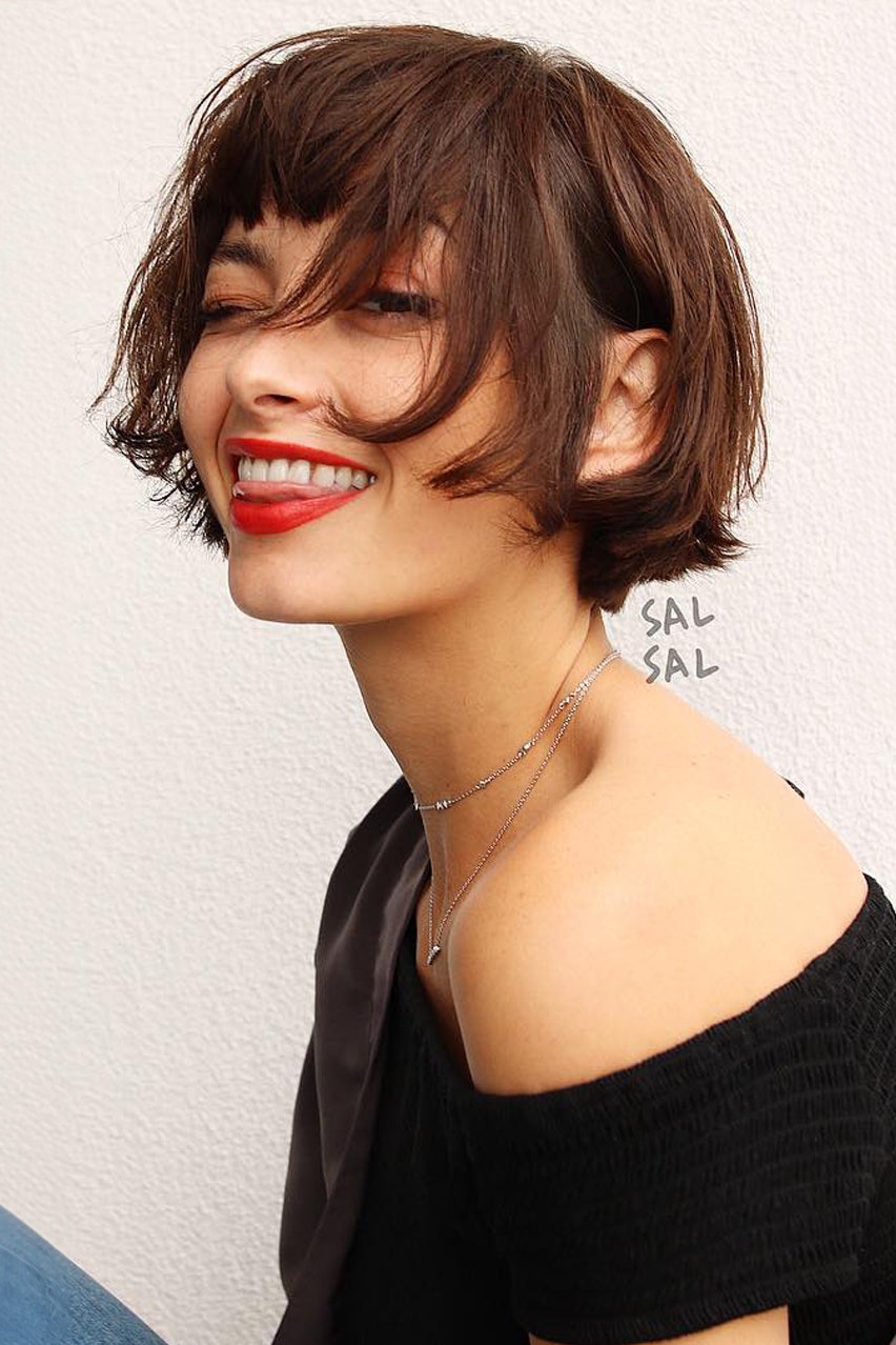 Short Haircut for Women Celebrities and Bloggers actress