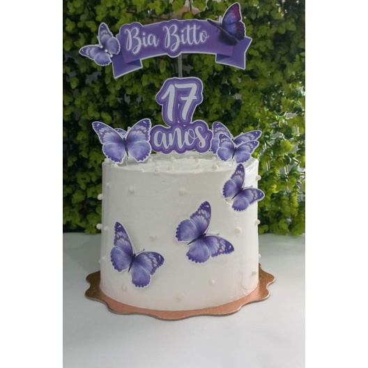 Bolo Decorado Lilas