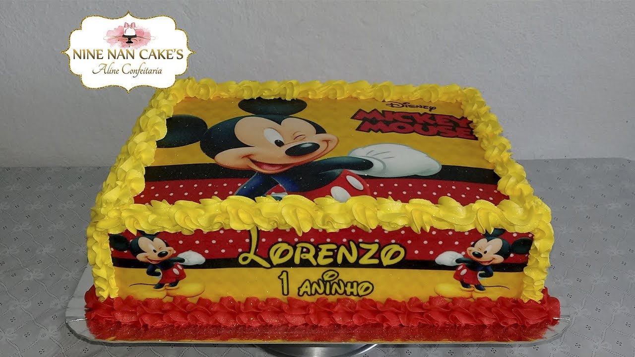 Bolo Decorado Mickey