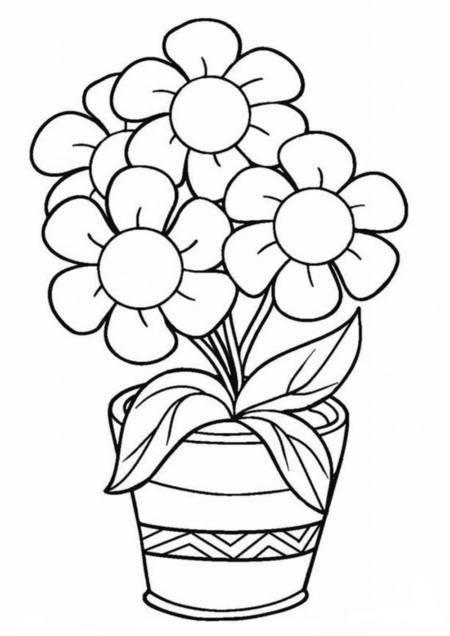 desenho-para-colorir-flores