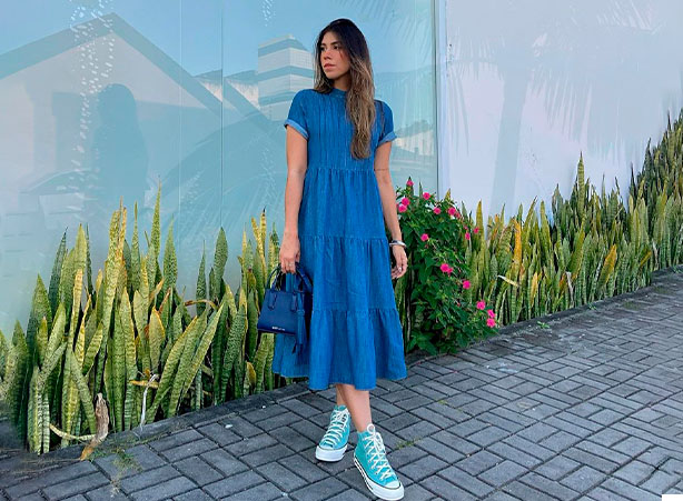 Look com Vestido Midi