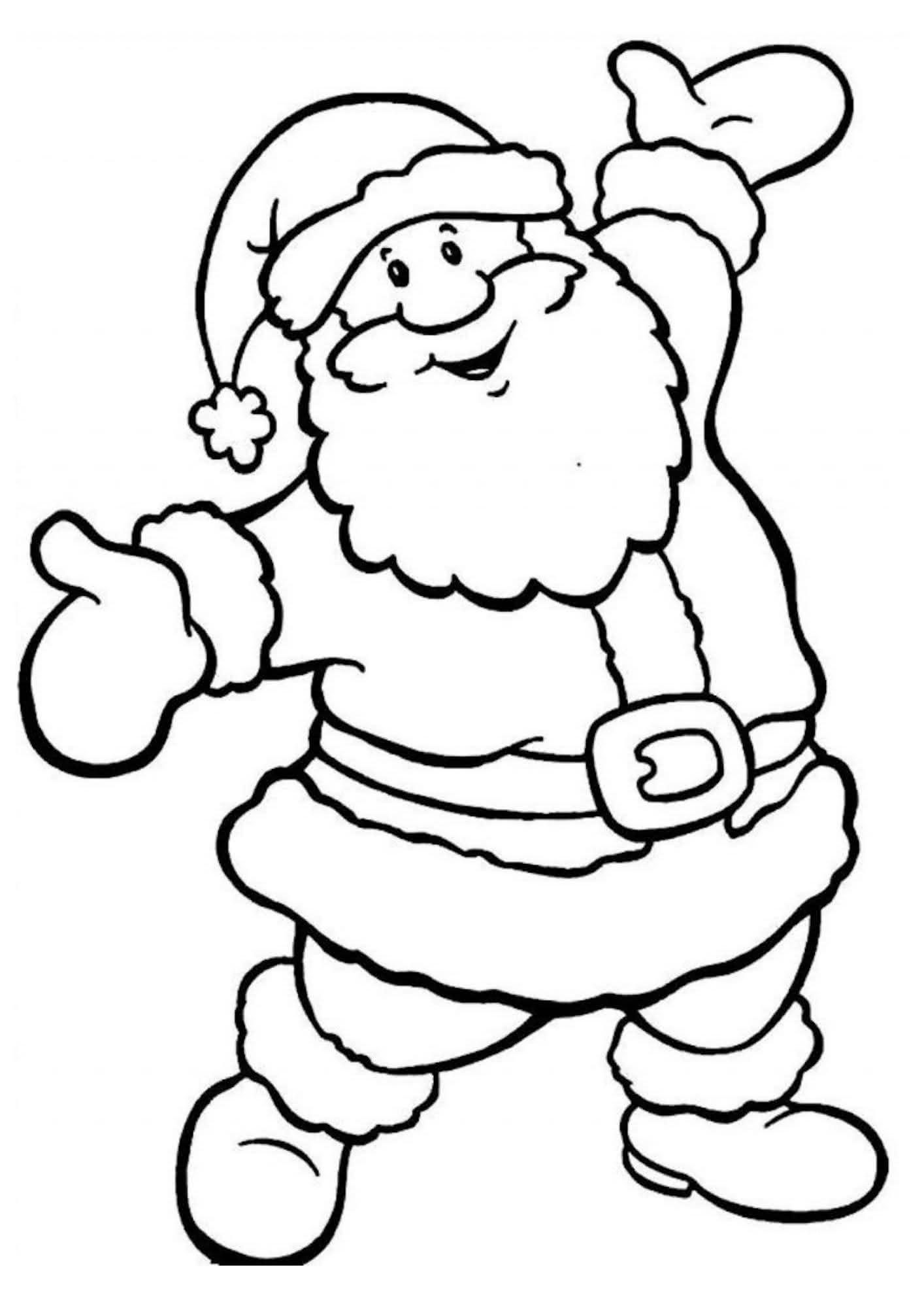 Papai Noel para Colorir