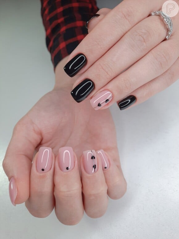 unhas-decoradas-bege-e-preto