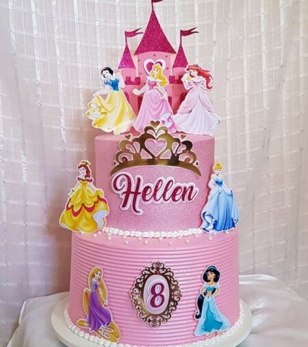 Bolo Decorado Princesas Da Disney