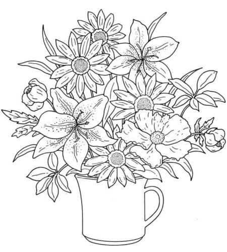 desenho-para-colorir-flores